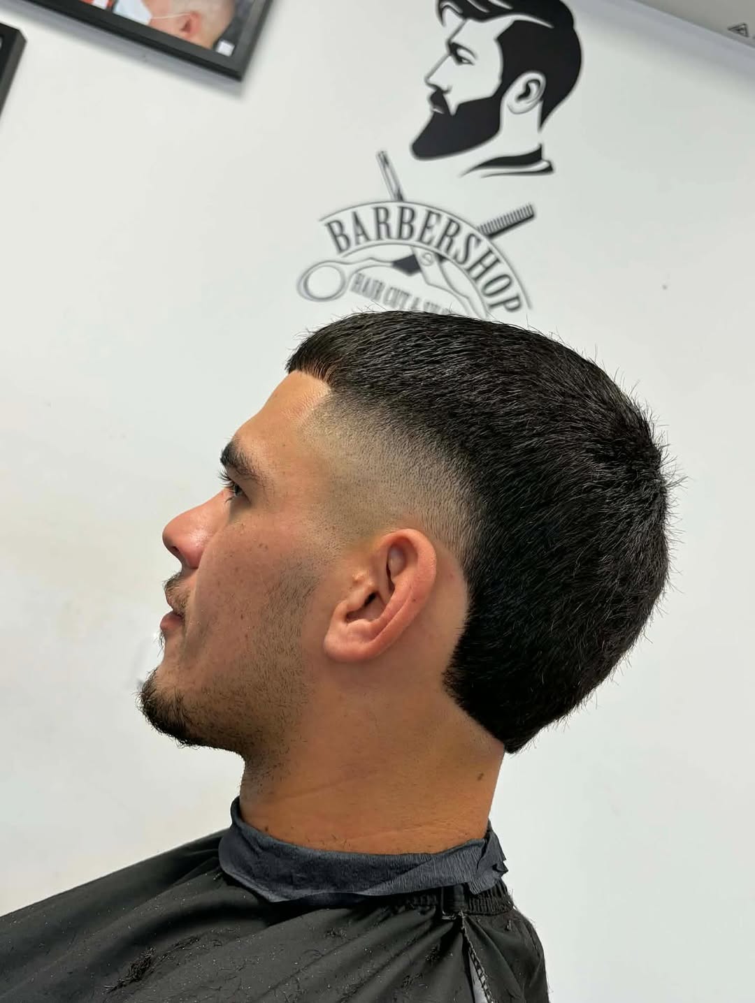 Curly top with drop fade