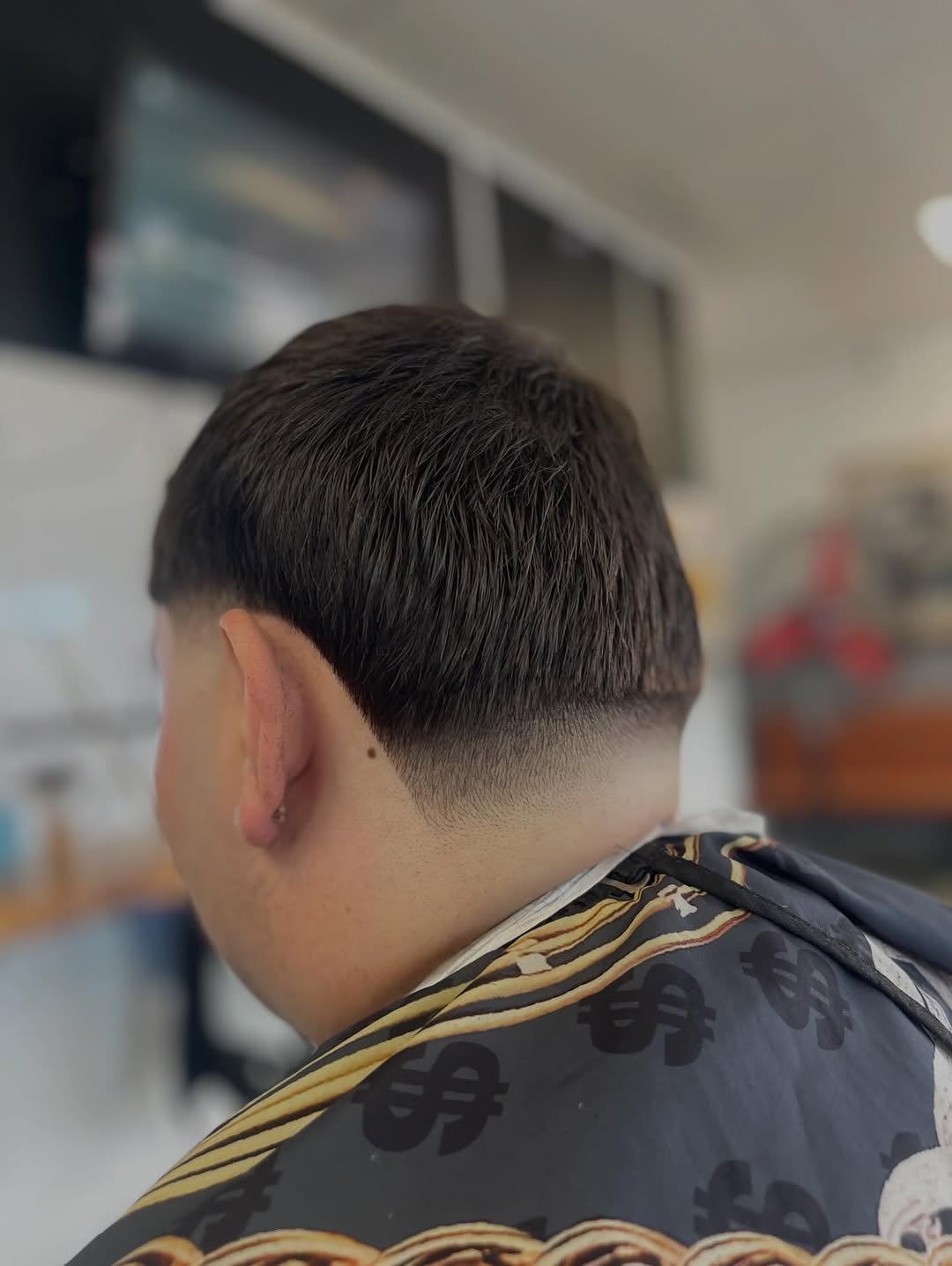 Low taper, back view